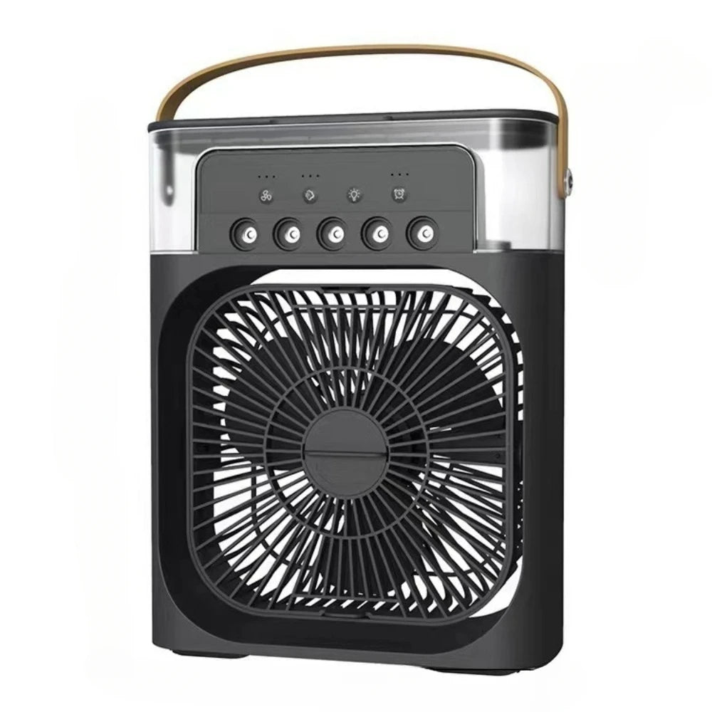 Nouveau Ventilateur USB à Brumisation avec Cinq Jets – Humidificateur de Bureau Portable, Pratique et Refroidissant, Essentiel pour l’Été et l’Office.